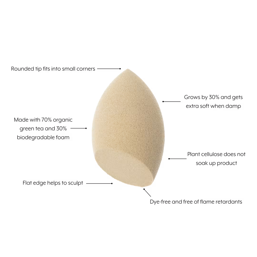 Jenny Patinkin  Green Tea Makeup Sponge | Biodegradable Vegan Beauty Blender