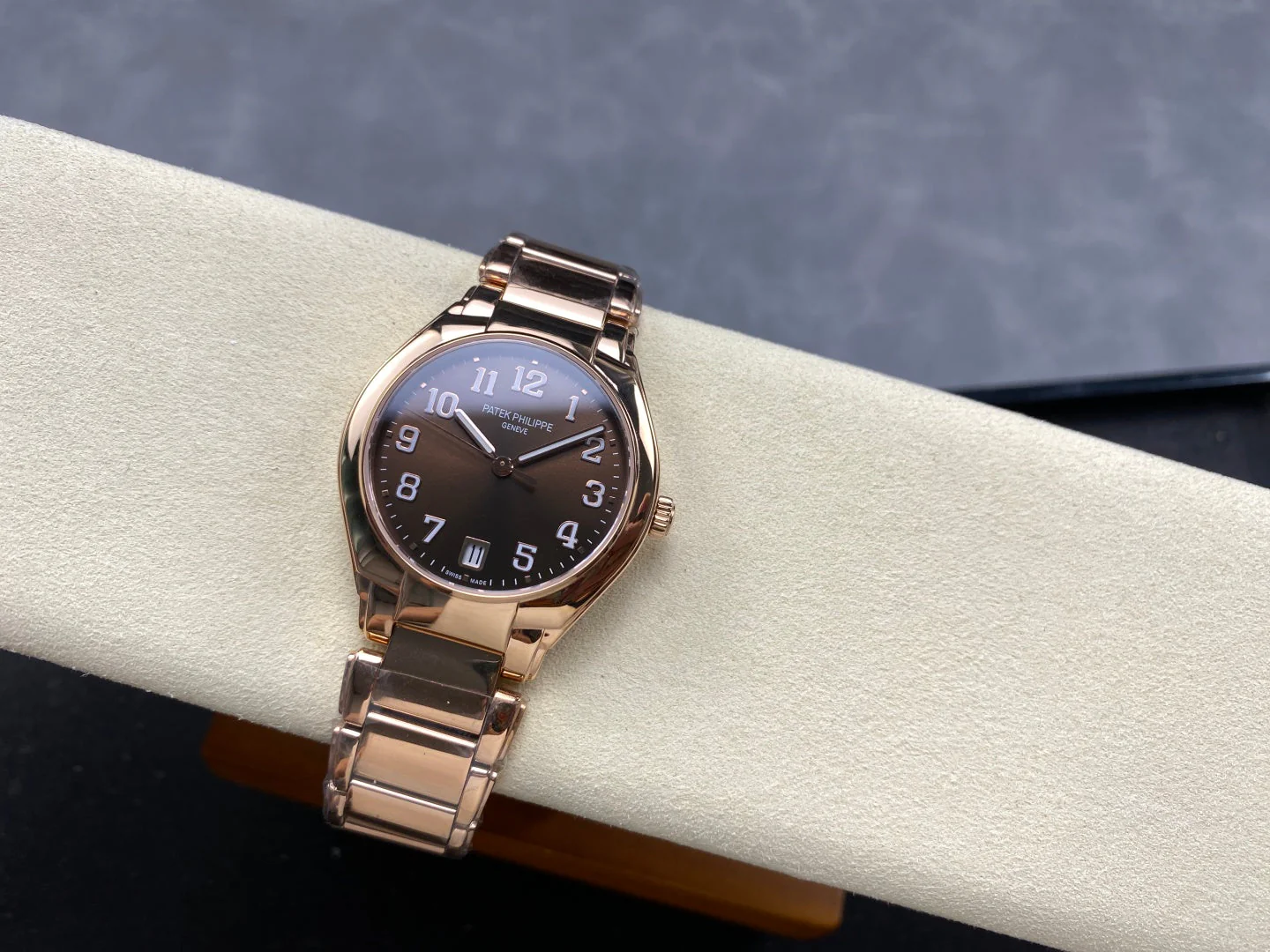 PATEK Twenty-Four 36mm Pink Gold Chocolate Dial