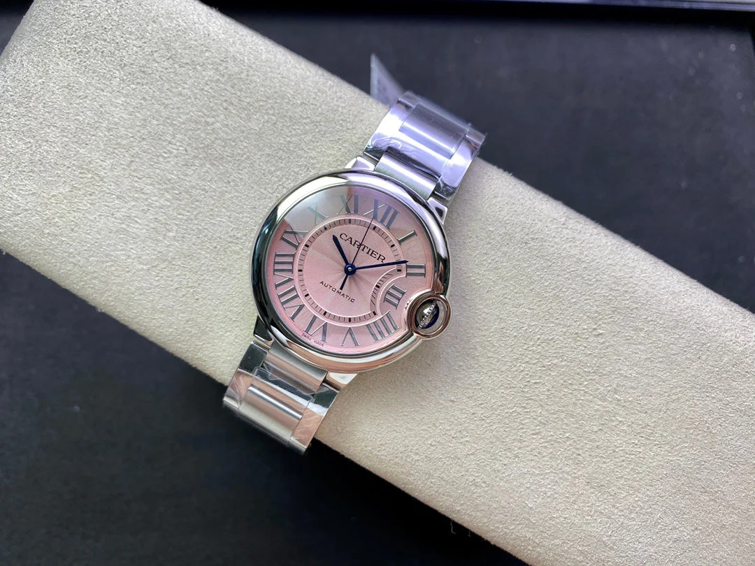 Cartier Watch Balloon 36mm Silver Pink Dial