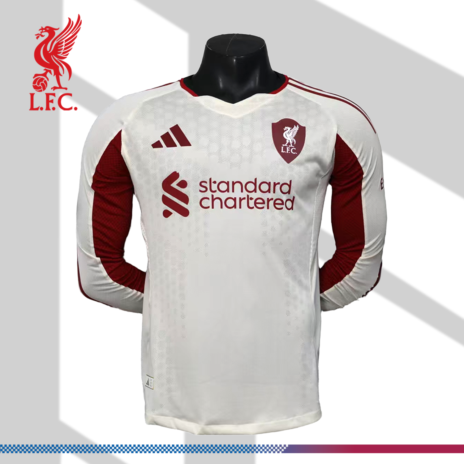 2025/2026 Liverpool FC Away Long Sleeve Football Shirt (Player)