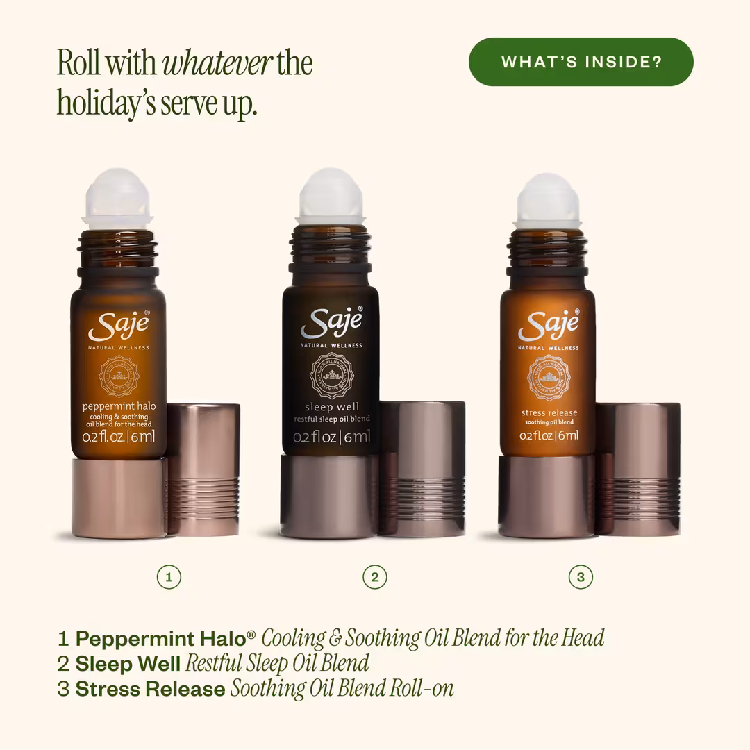 Saje Natural Wellness  Saje’s Little Helpers Best-Selling Essential Oil Blend Roll-Ons