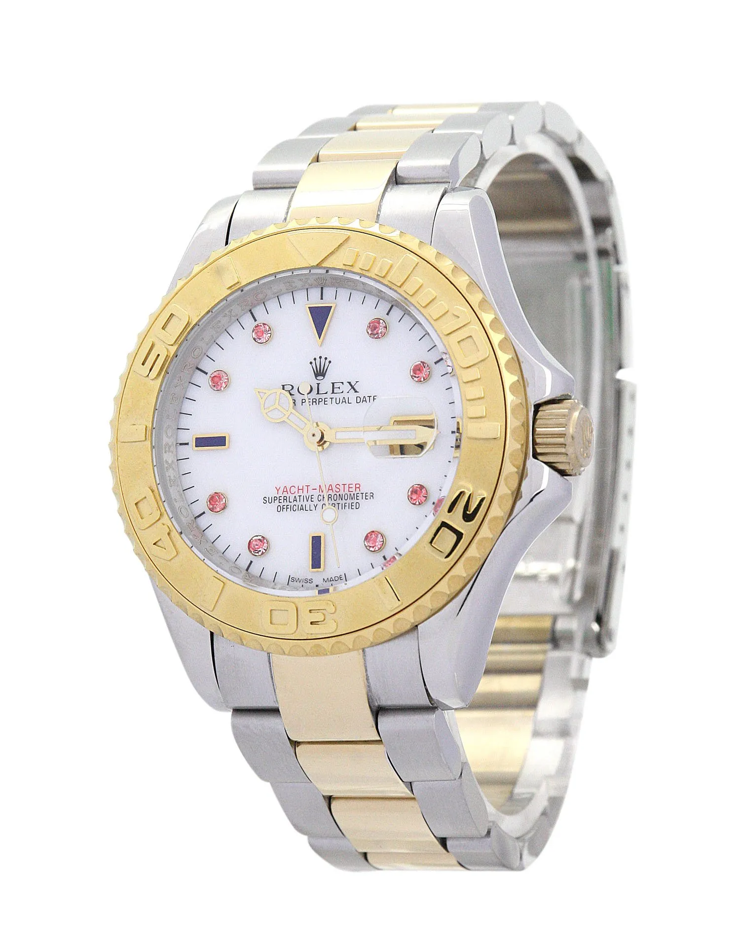 Rolex Yacht-Master Red Diamond and White dial 16623