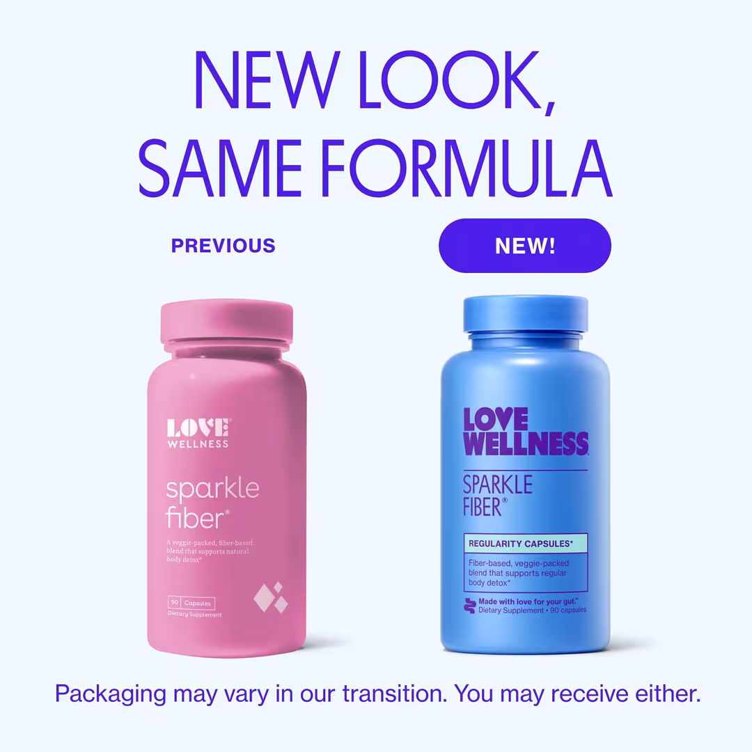 Love Wellness  Sparkle Fiber: Regularity Capsules