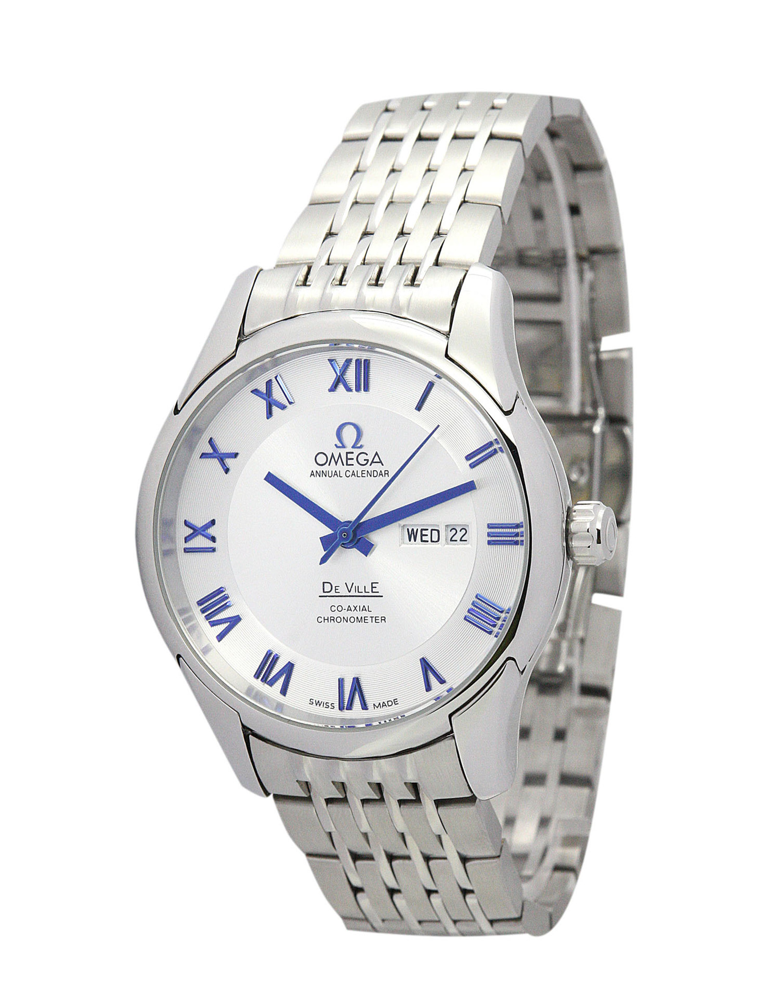 Replica Omega De Ville Hour Vision White Dial Roman Markers 41MM