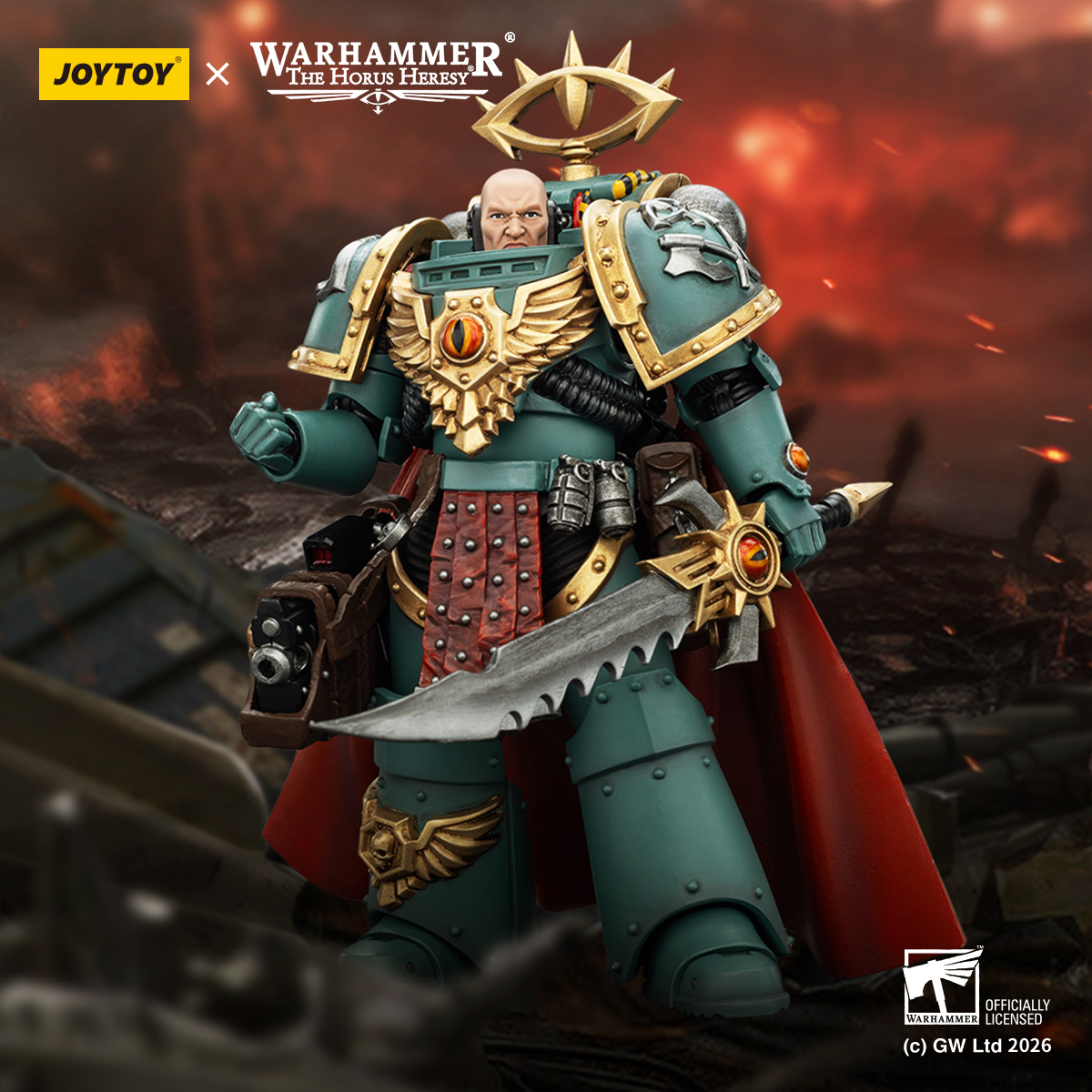 JOYTOY Warhammer The Horus Heresy 1: 18 Sons Of Horus Tybalt Marr and Siege Breaker - JOYTOY WORLD