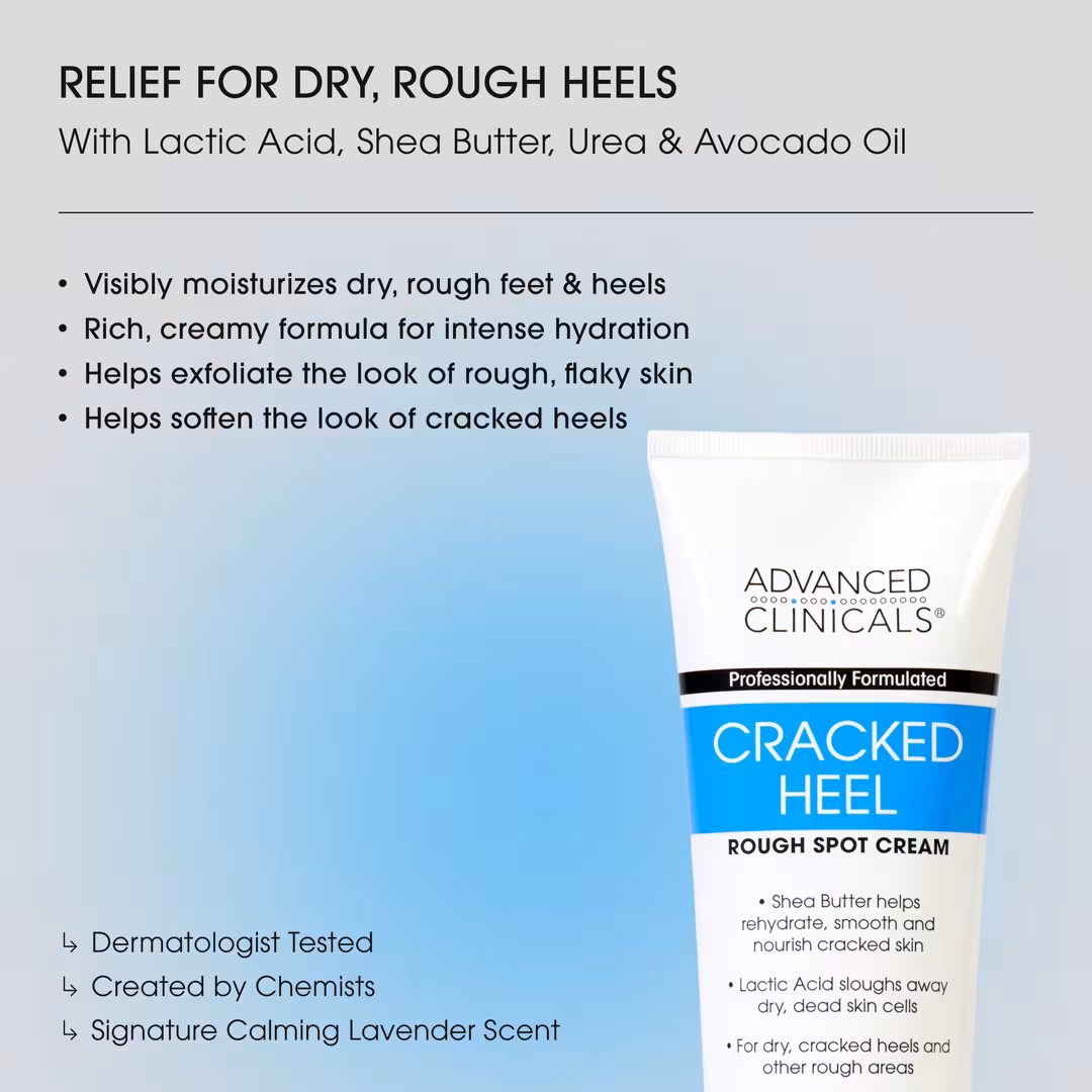 Advanced Clinicals  Cracked Heel Rough Spot Foot Cream