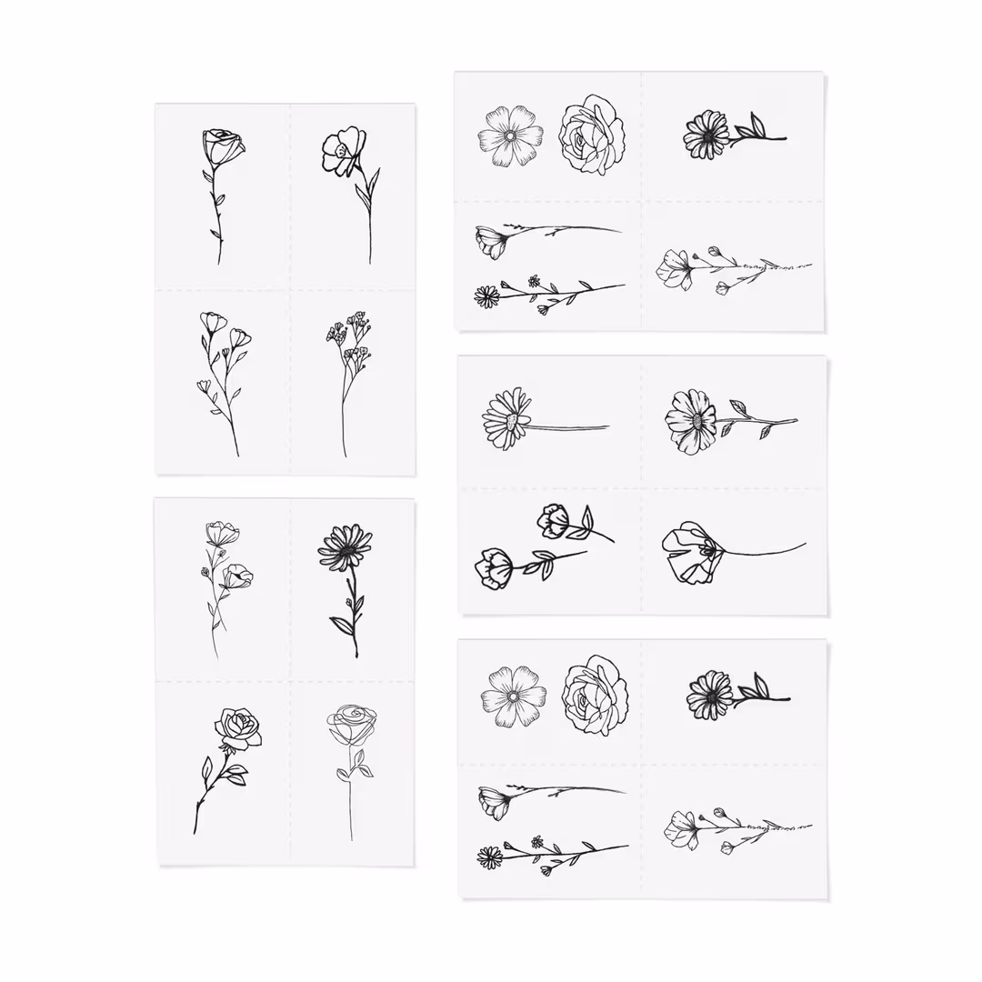 Inked by Dani  Blooming Temporary Tattoo Pack