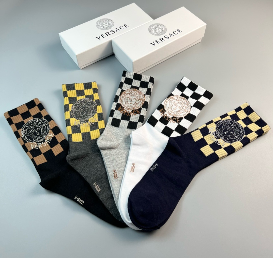 Versace Crew Socks [5 pairs per box]