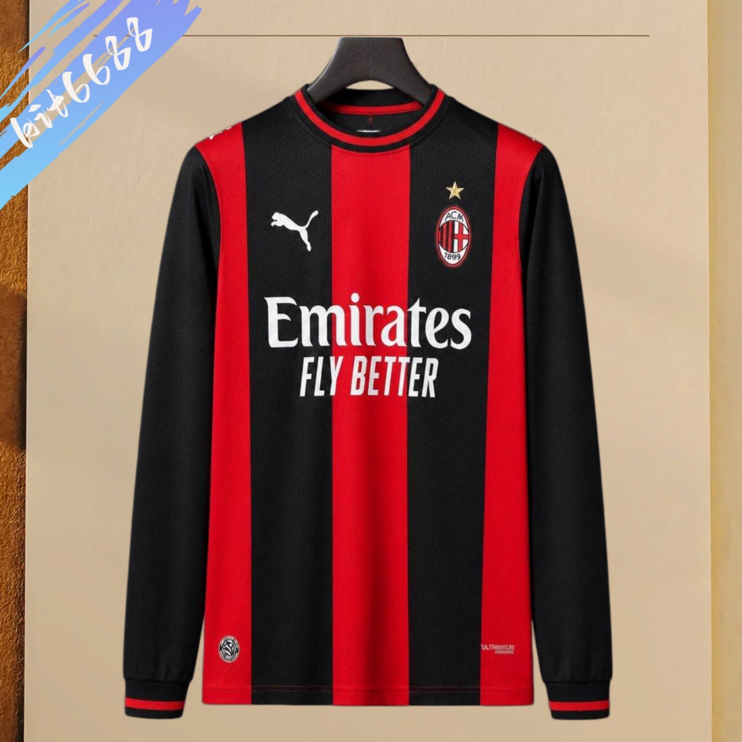 2026/2027 AC Milan Home Long Sleeve Football Shirt (Fan Edition)