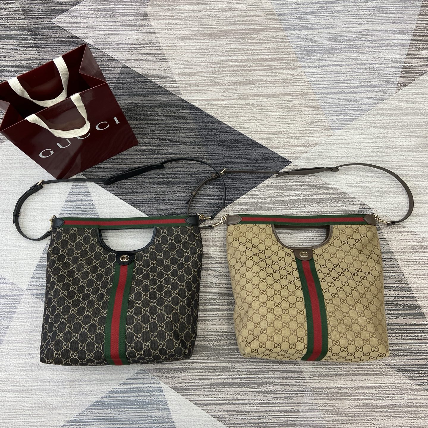 Gucci Giglio GG Denim Fabric 865452