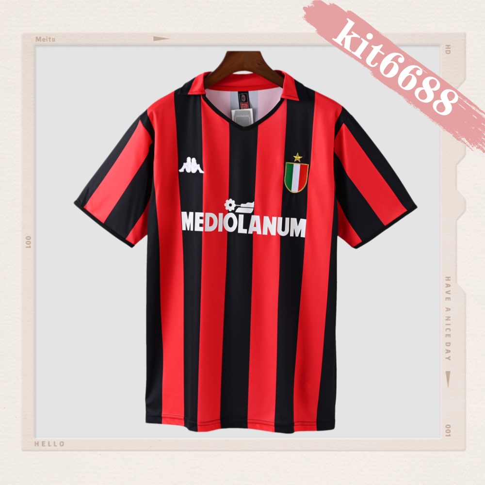 1988/1989 AC Milan Home Retro Football Shirt (Fan Edition)