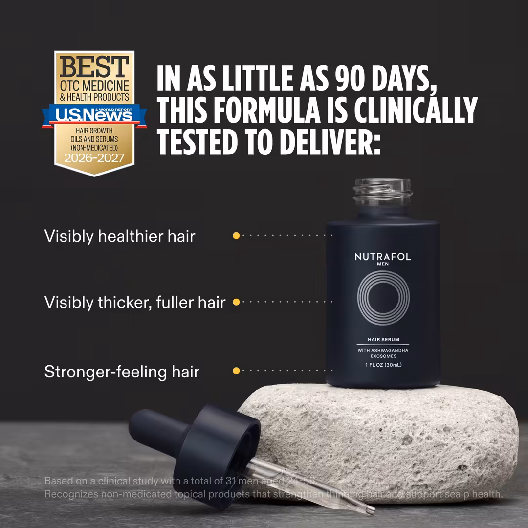 NUTRAFOL  Men's Lightweight Scalp Serum for Thinning Hair