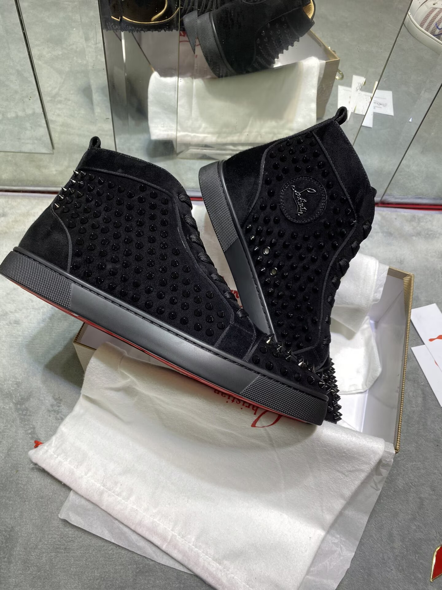 Christian Louboutin Red bottom High-Top - CCSHOES