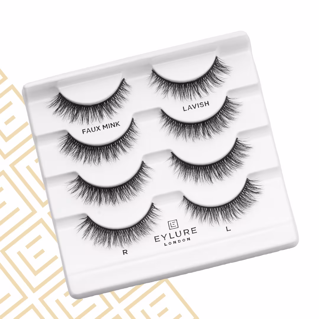 Eylure  Luxe Faux Mink Natural Lavish Eyelashes Multipack