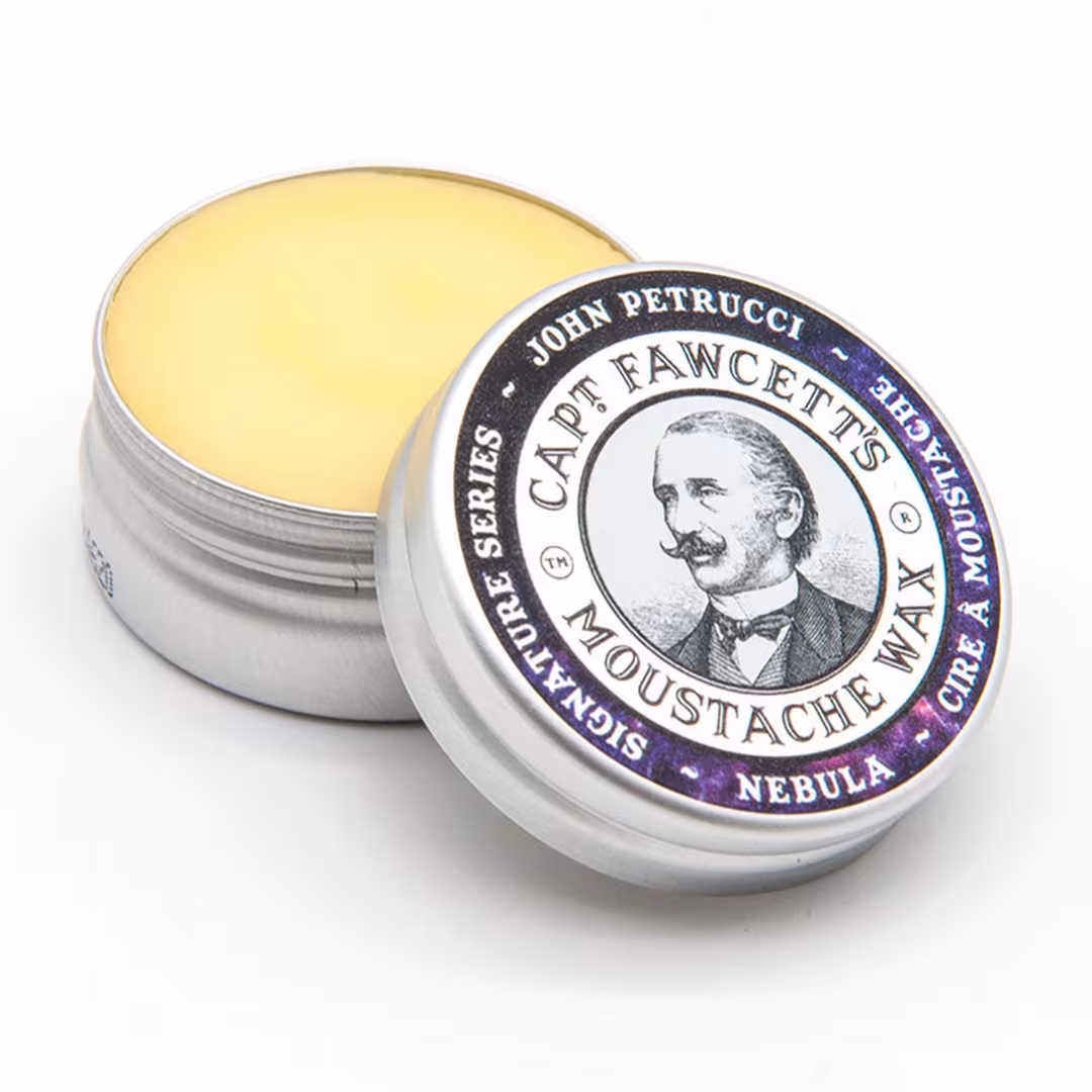 Captain Fawcett  John Petrucci’s ’Nebula’ Moustache Wax