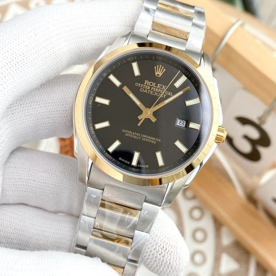 Rolex Watch DATEJUST 40MM SMOOTH BEZEL GOLD STEEL Watch