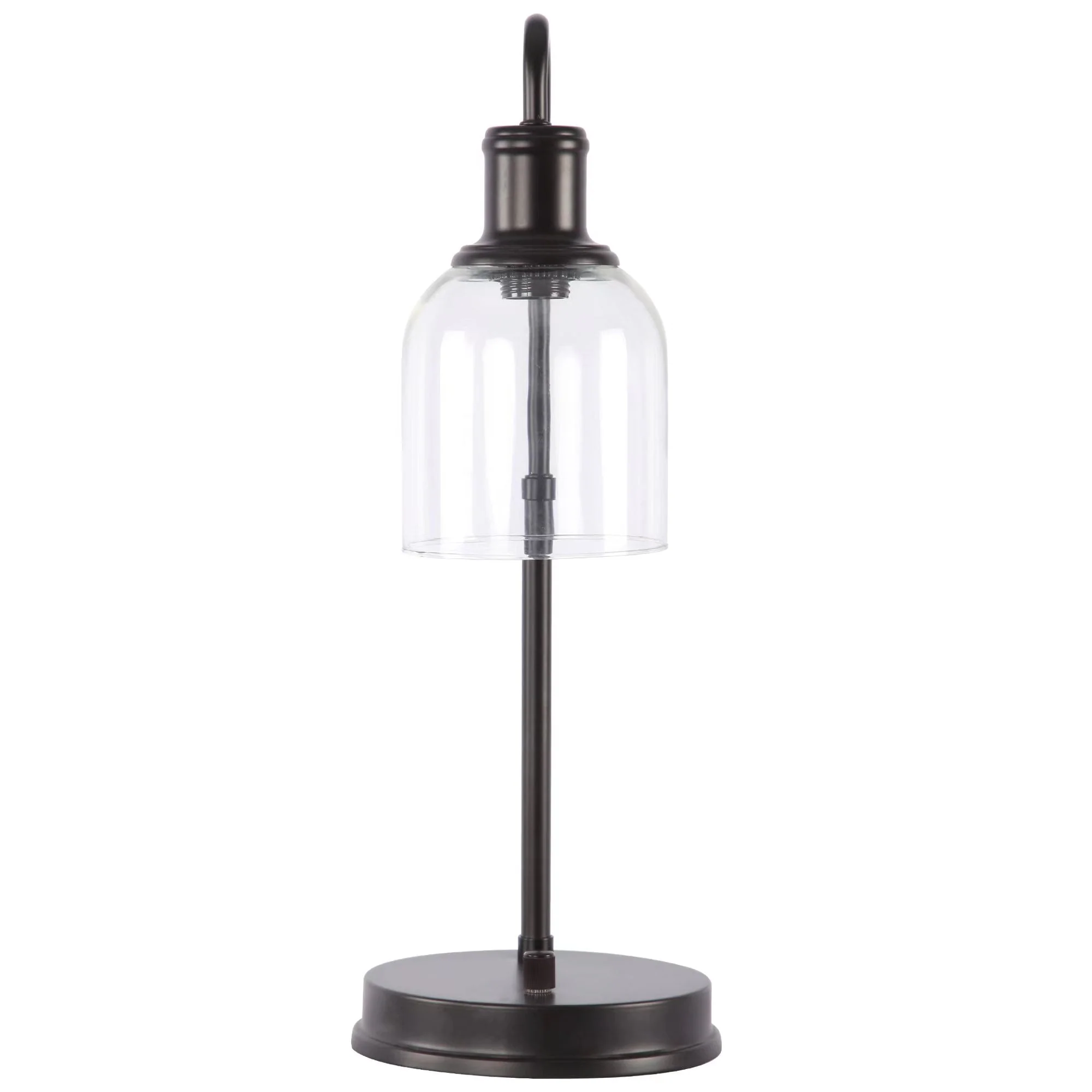 Better Homes & Gardens Antique Bronze Desk Lamp with AC Outlet, Bronze Finish