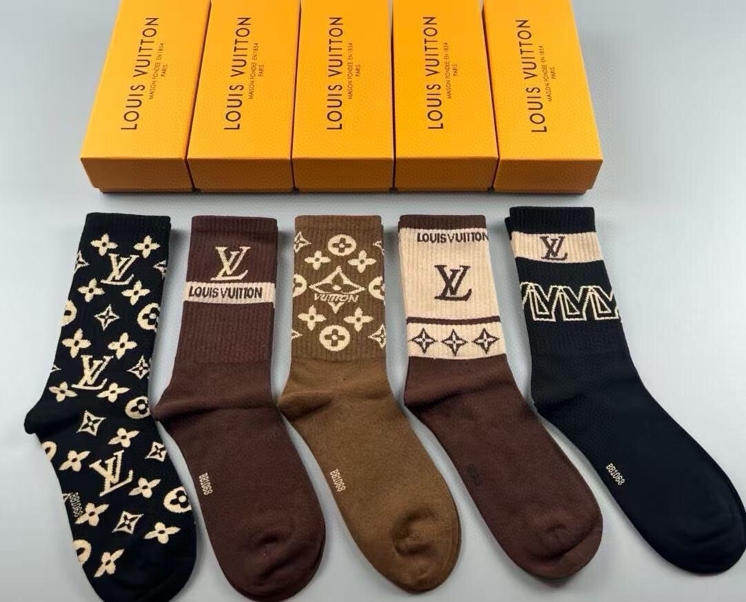 LV Crew Socks [5 pairs per box]