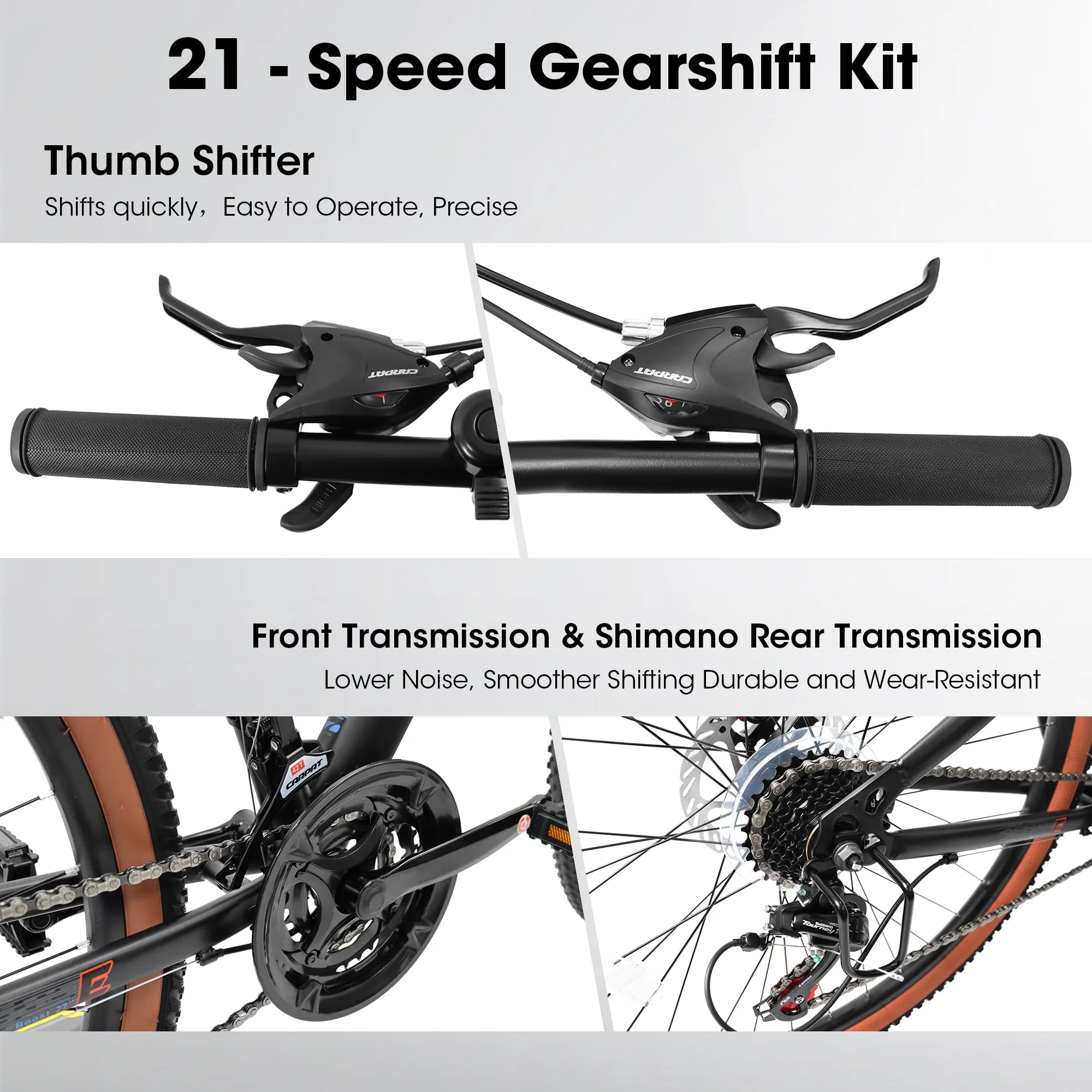 POWANLI 24" Mountain Bike for Adults