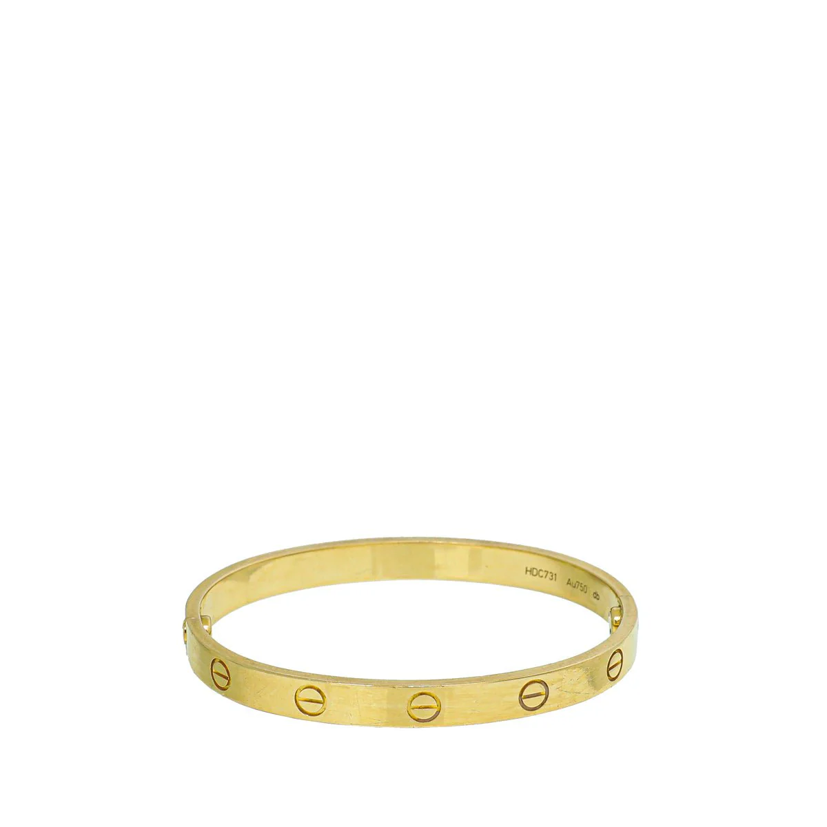 Cartier 18K Yellow Gold Love Classic Bracelet 17