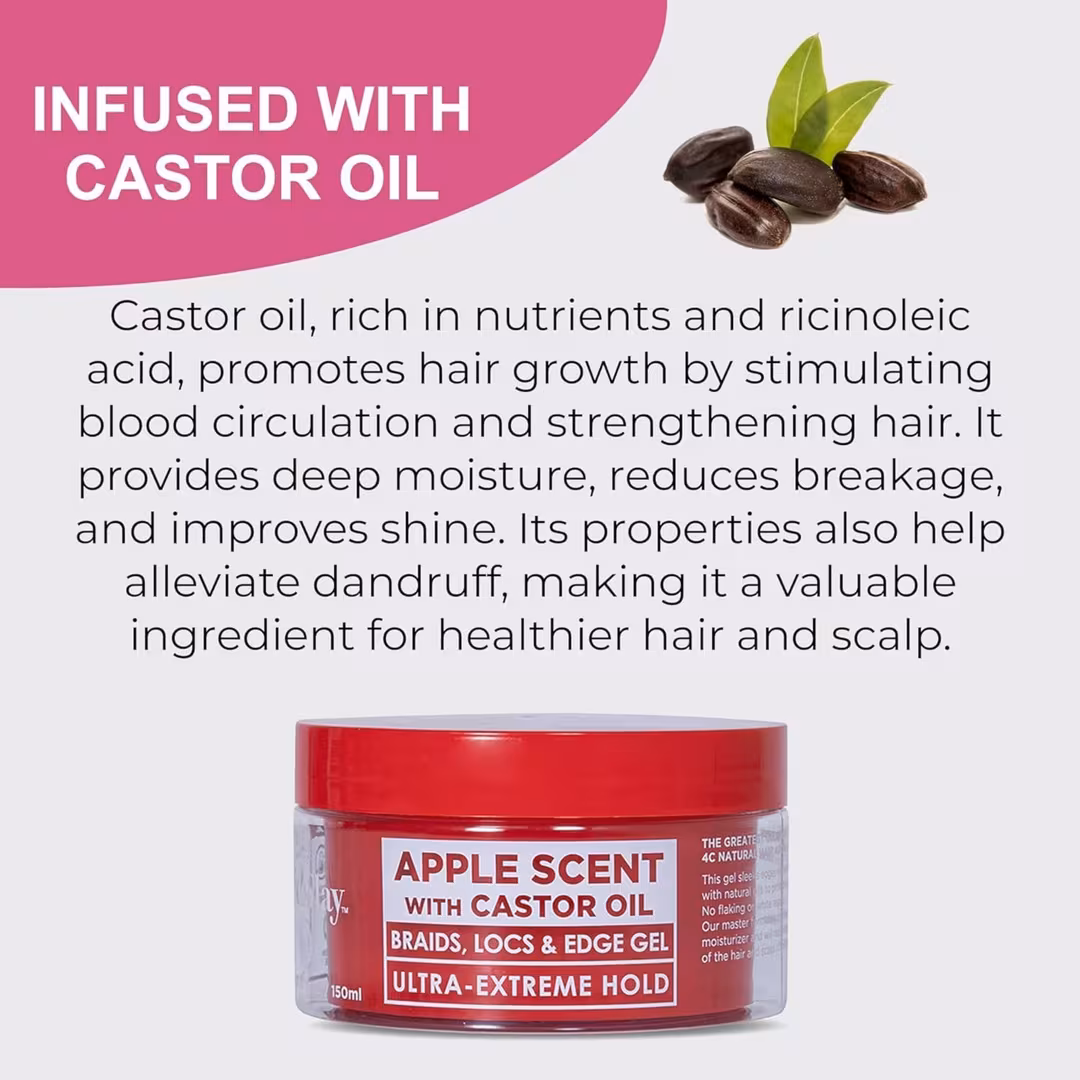 Esha  Slick N Slay 2-IN-1 Braid & Edge Gel - Apple