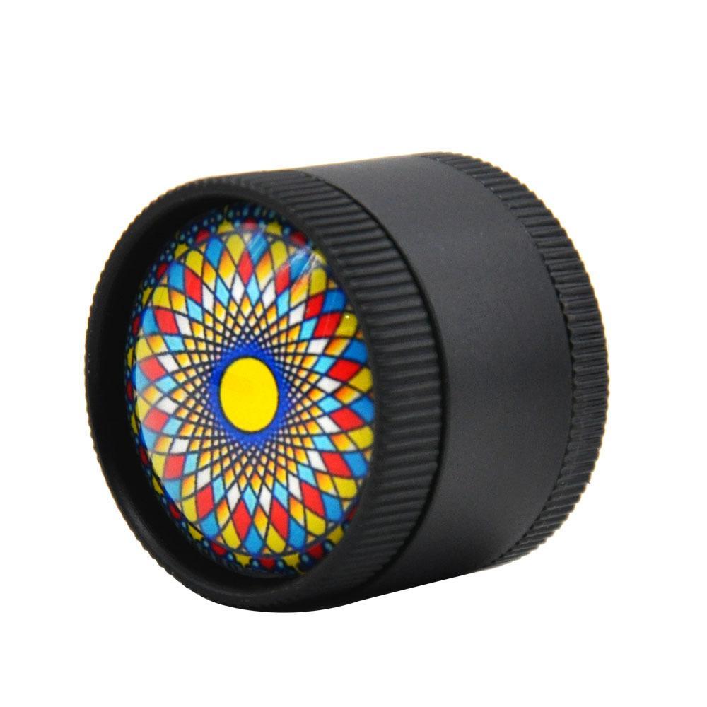 Mandala Novelty Herb Grinder 3 Layer (Random Color)