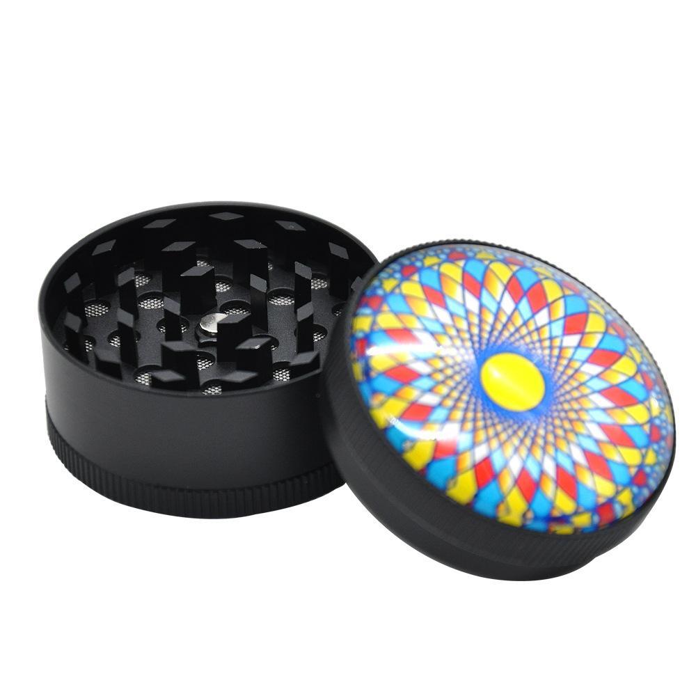 Mandala Novelty Herb Grinder 3 Layer (Random Color)