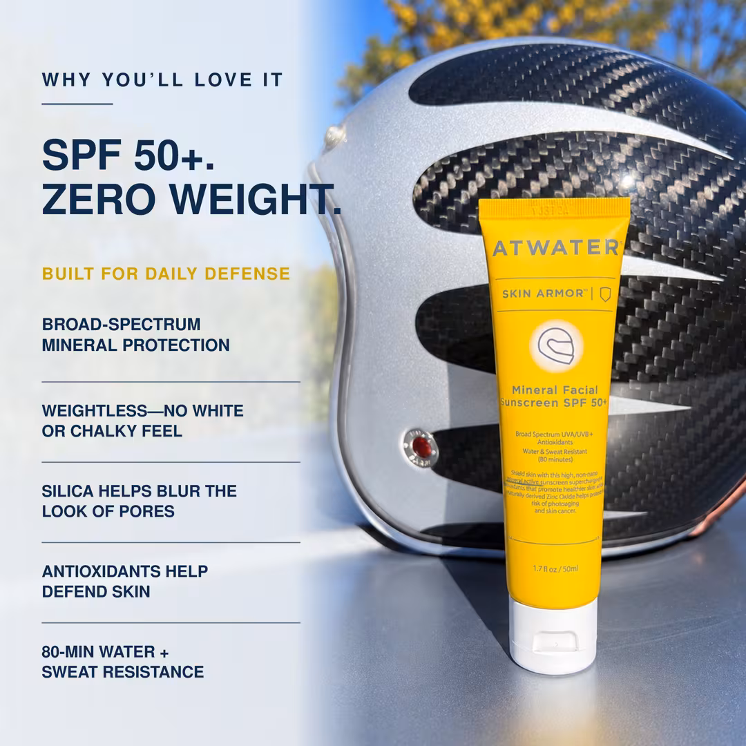 ATWATER  Skin Armor Mineral Facial Sunscreen Moisturizer SPF50+