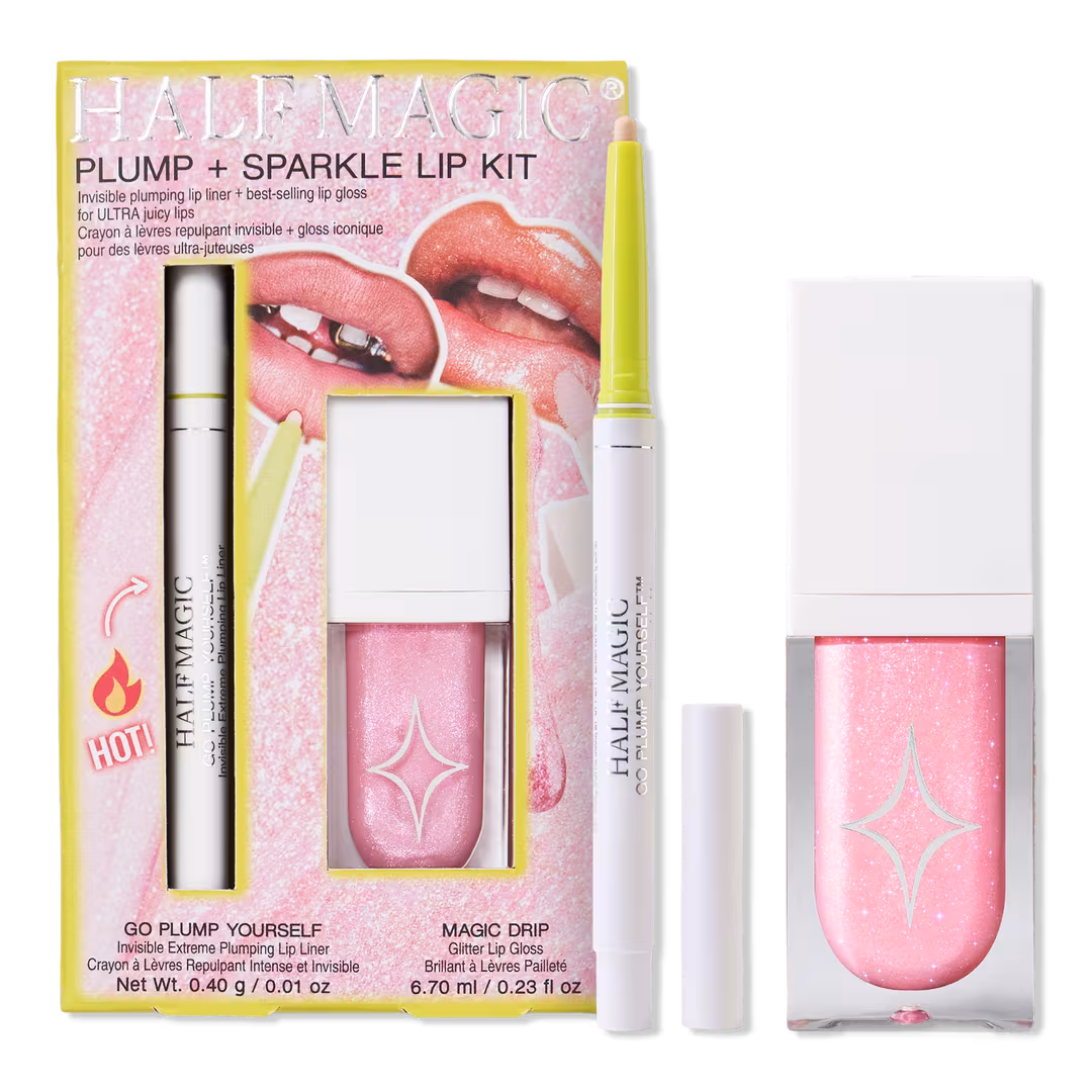 HALF MAGIC  Plump + Sparkle Lip Kit