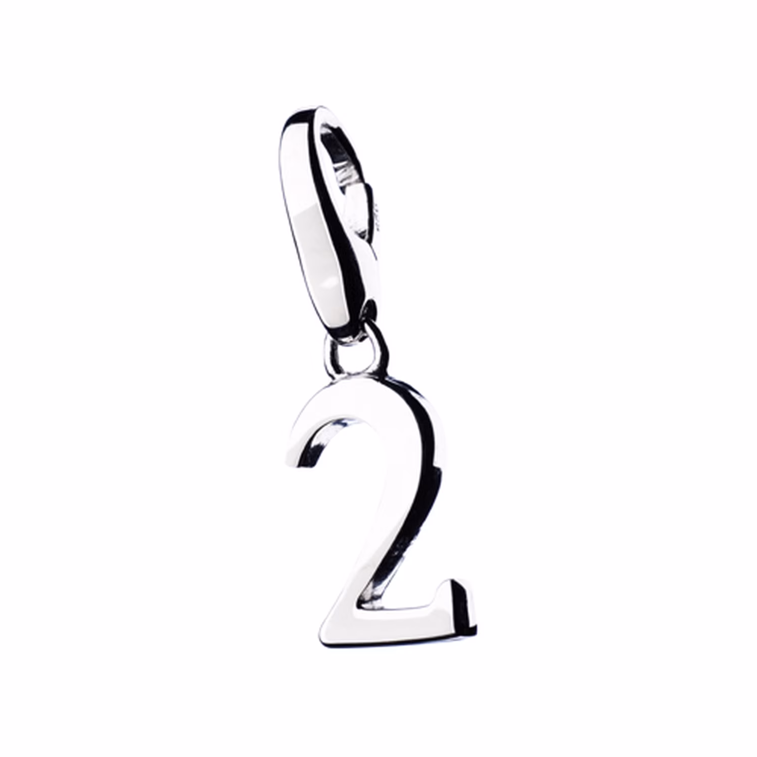 Charm Zahl 2, Silber 925