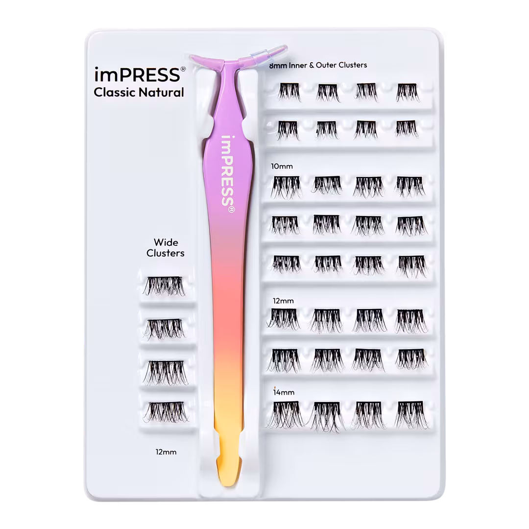 Kiss  imPRESS Pre-Glued Lash Clusters Kit