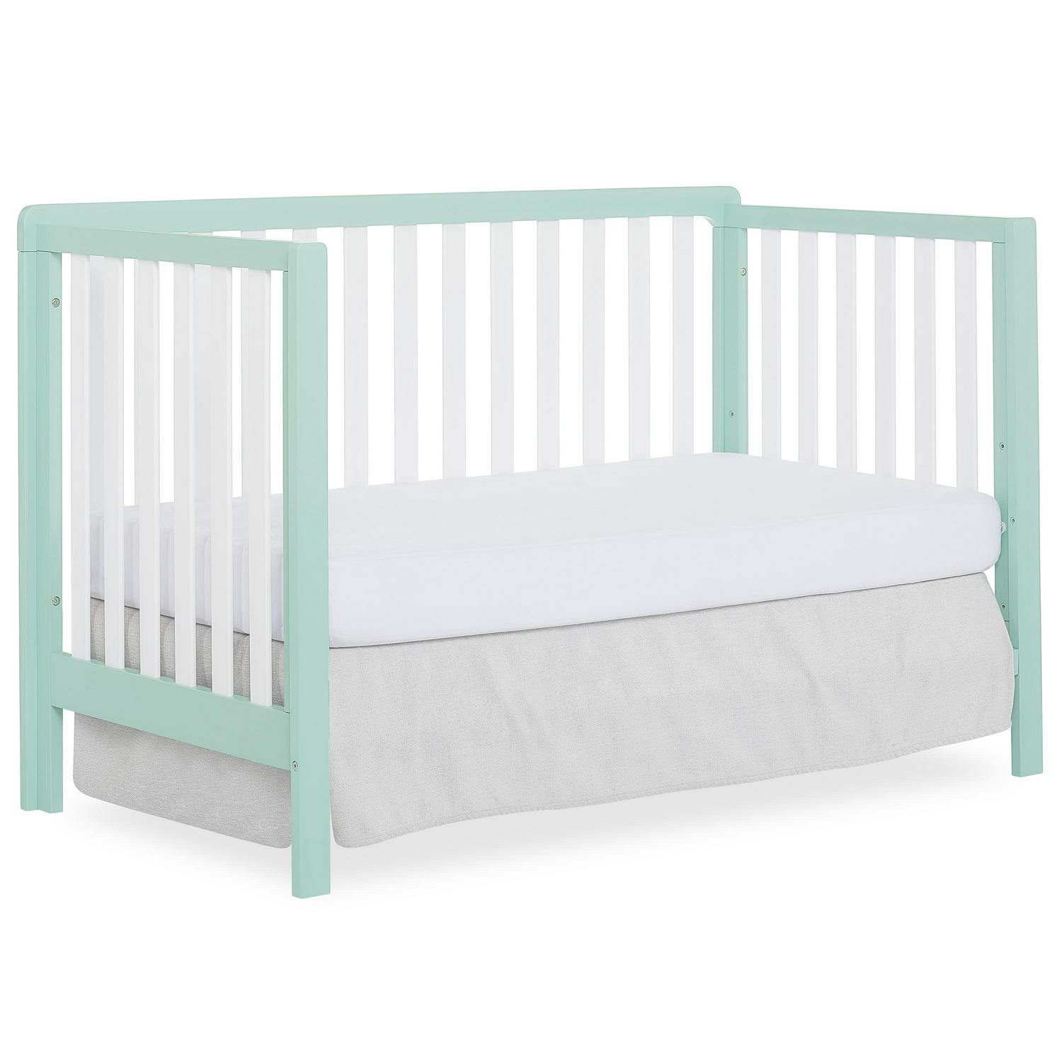 Dream On Me Ridgefield 5-in-1 Convertible Crib. Mint &amp; White