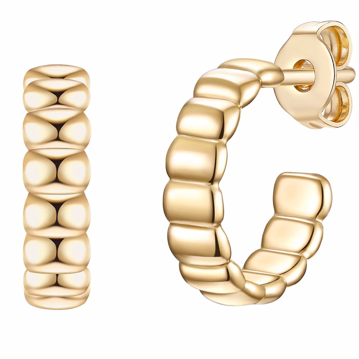 Creolen Sterling Silber in Gelbgold