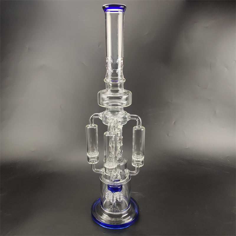21 Multi Chamber Recycler Glass Bong