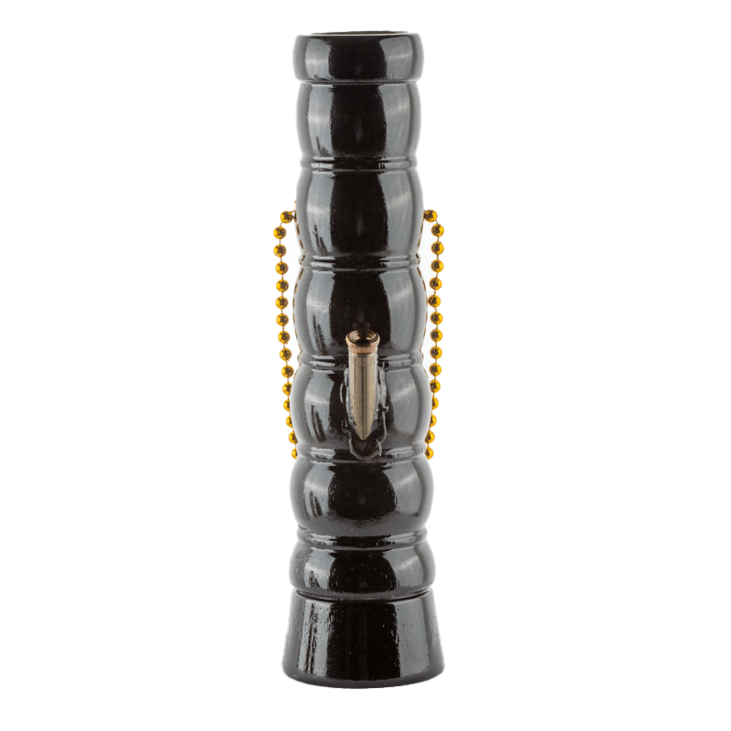 11 Black Curved Wooden Bong