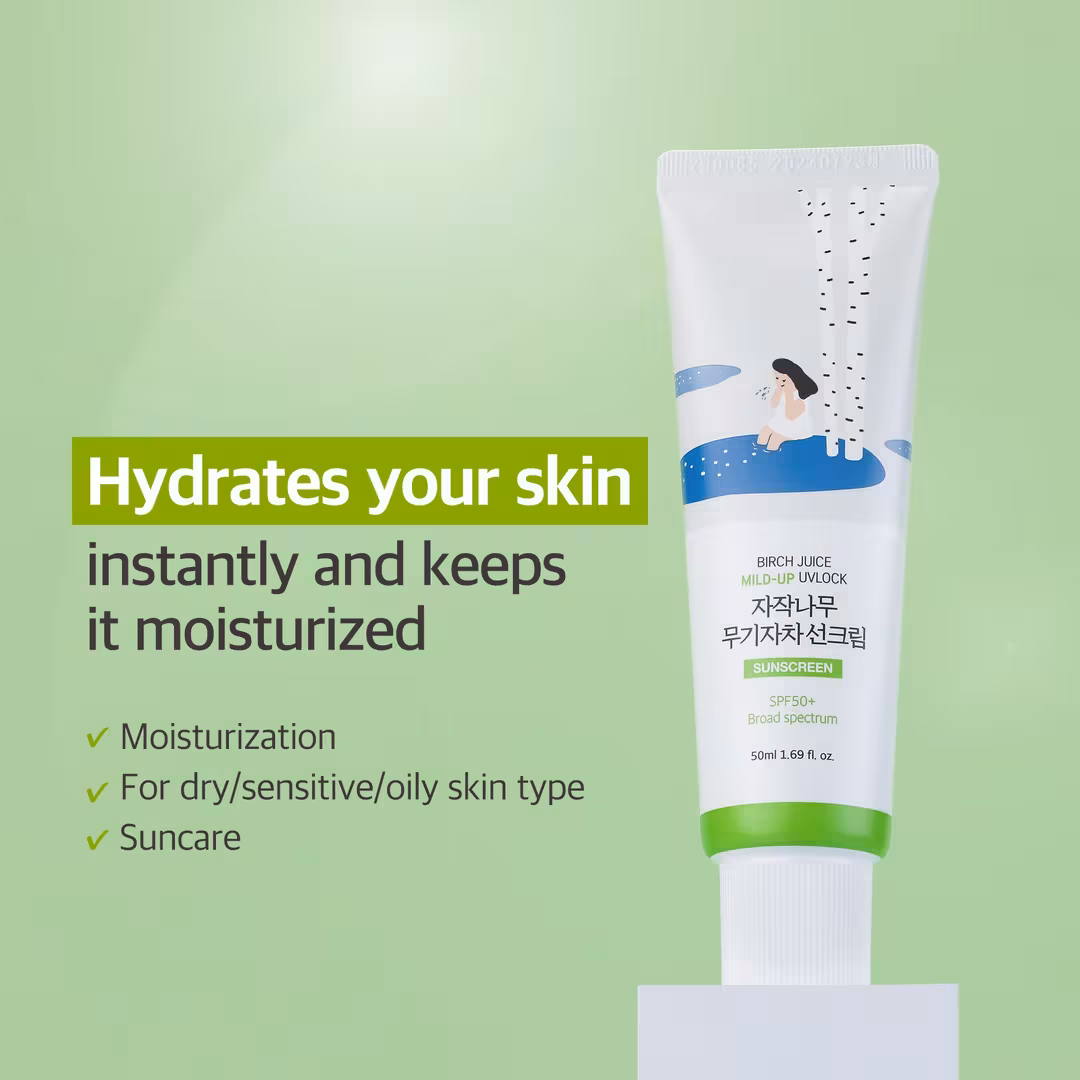 ROUND LAB  Birch Juice Mild-Up UVLOCK SPF 50