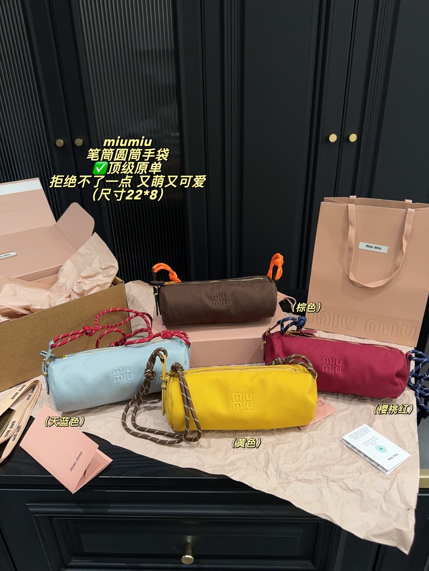 Miu Miu Gabardine Contenitori Nastro Bag