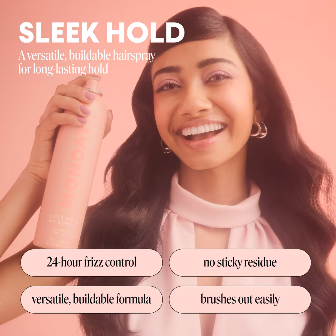 MONDAY Haircare  SLEEK HOLD Hairspray for a Frizz-Free Finish