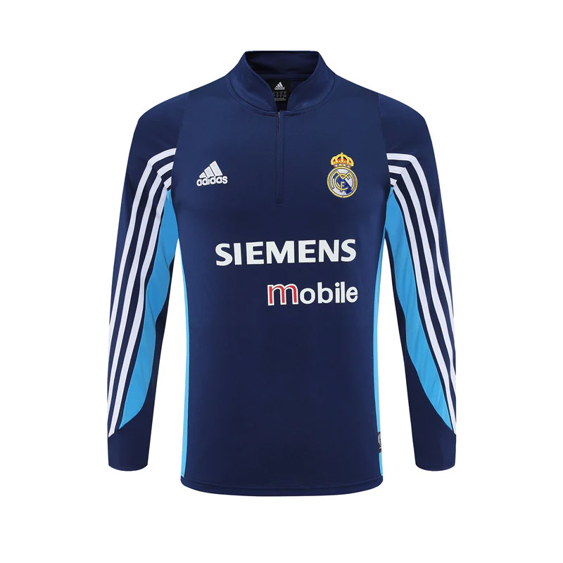 Real Madrid Training Jacket Men 2003 2004 Blue