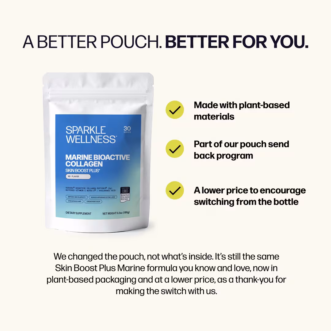 Sparkle Wellness  Marine Skin Boost Plus with Verisol Bioactive Collagen Peptides - No Flavor (30 Serves)