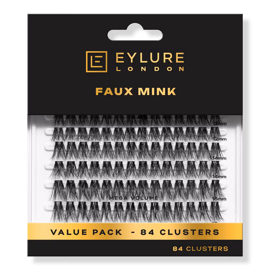 Eylure  Luxe Faux Mink Mega Volume Eyelash Clusters Value Pack
