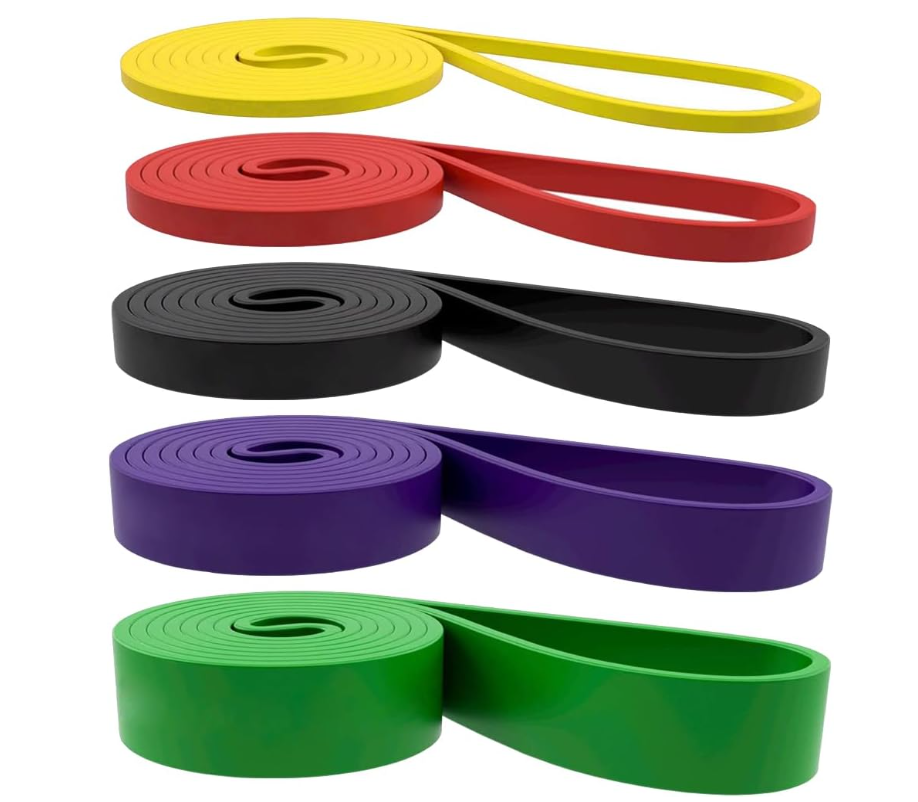 Fitness Resistance Bands Set Custom logo 5 Latex Rubber Elastic Mini Loop Yoga Gym Workout Hip Bands Exercise