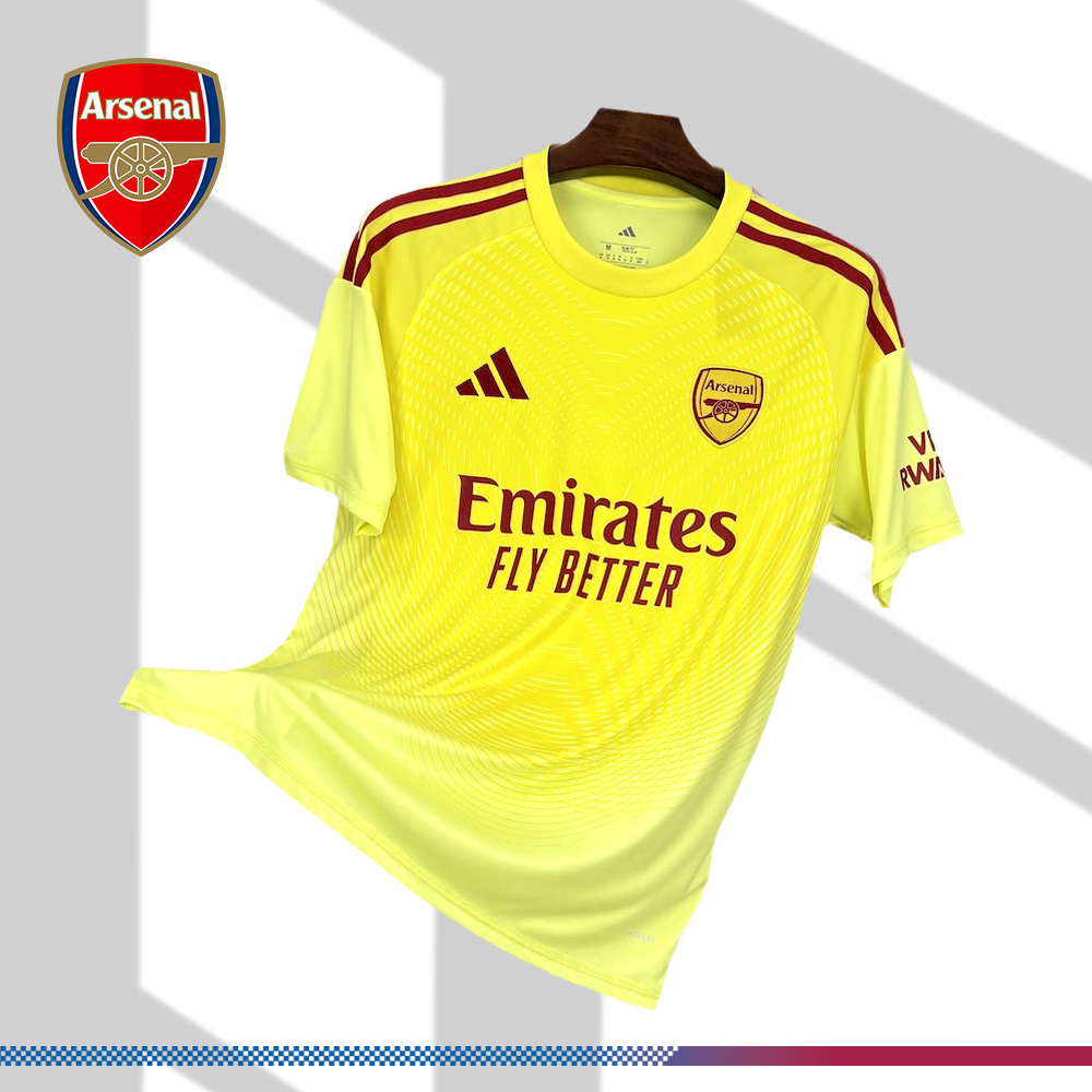 2025/2026 Arsenal Yellow Goalkeeper Football Shirt (Fans)