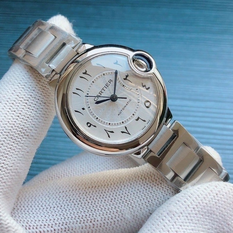 Cartier Watch BALLON BLEU 33MM STEEL AUTOMATIC CASE ARABIC NUMERALS