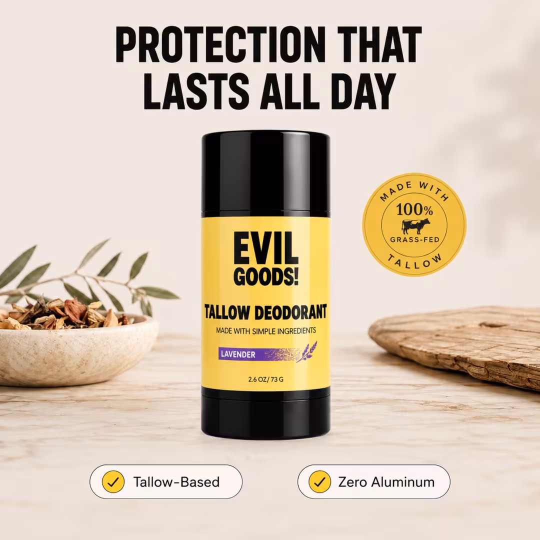 Evil Goods  Tallow Deodorant Natural Aluminum Free