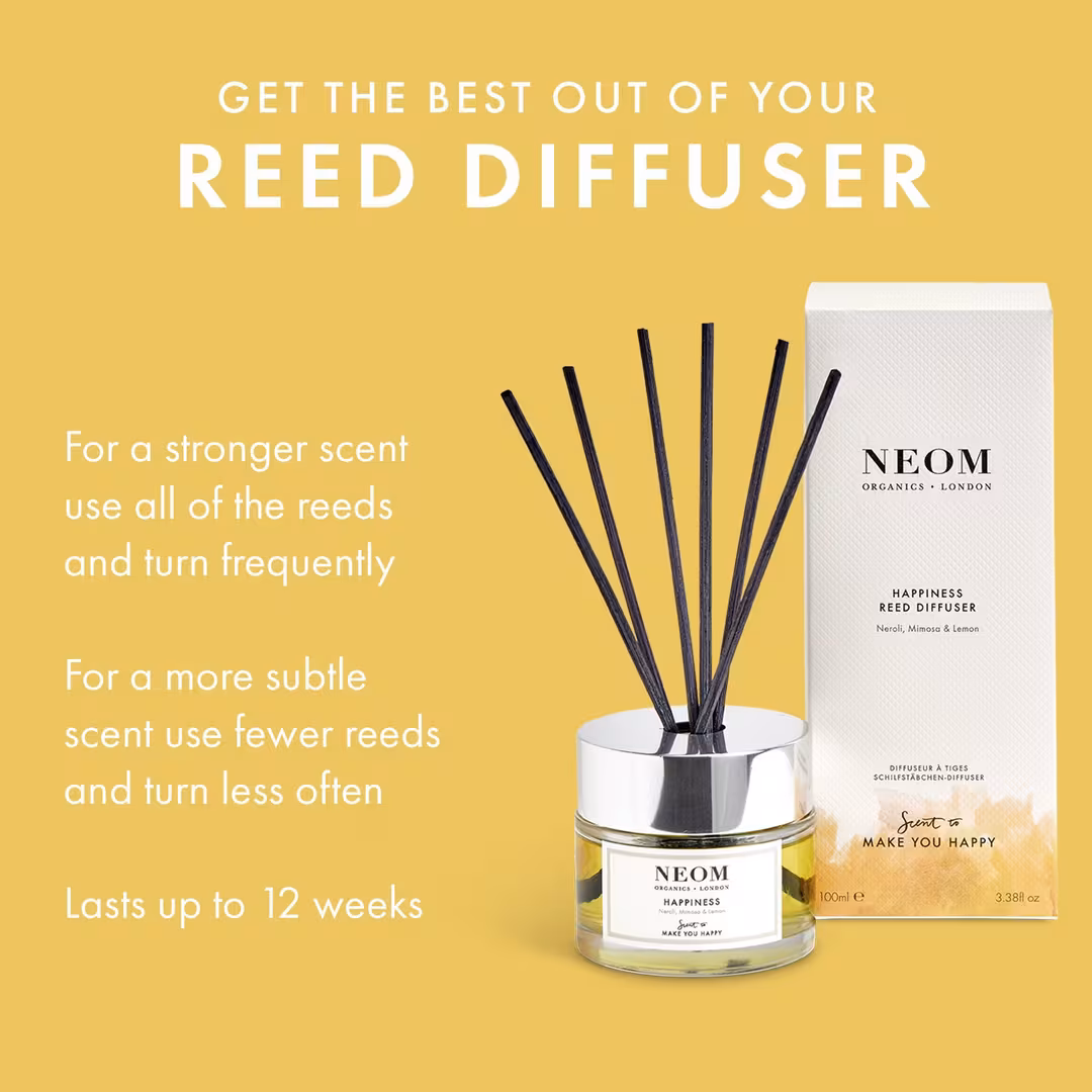 NEOM Wellbeing  Happiness Reed Diffuser