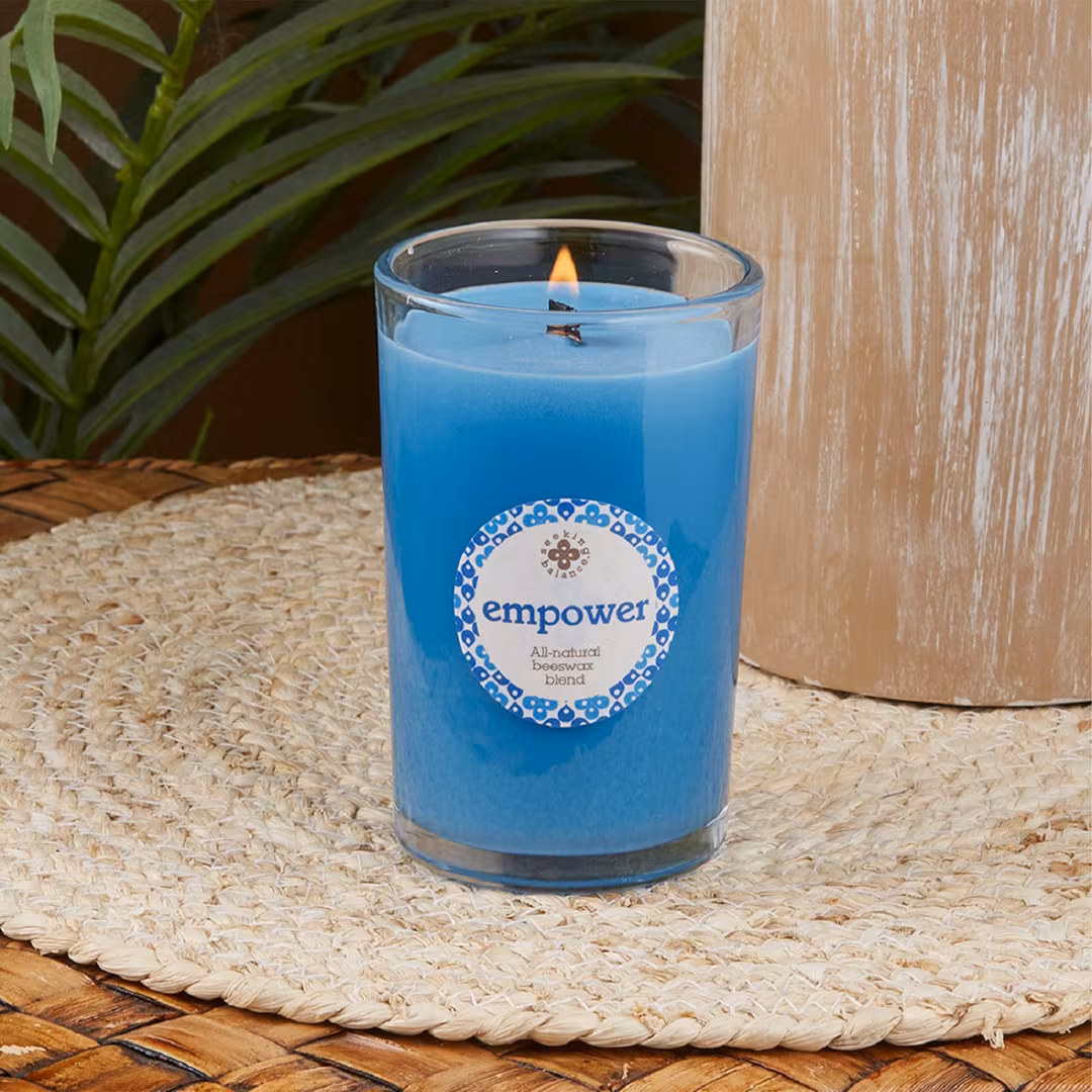 Root Candles  Seeking Balance Empower - Lavandin & Patchouli Aromatherapy Candle