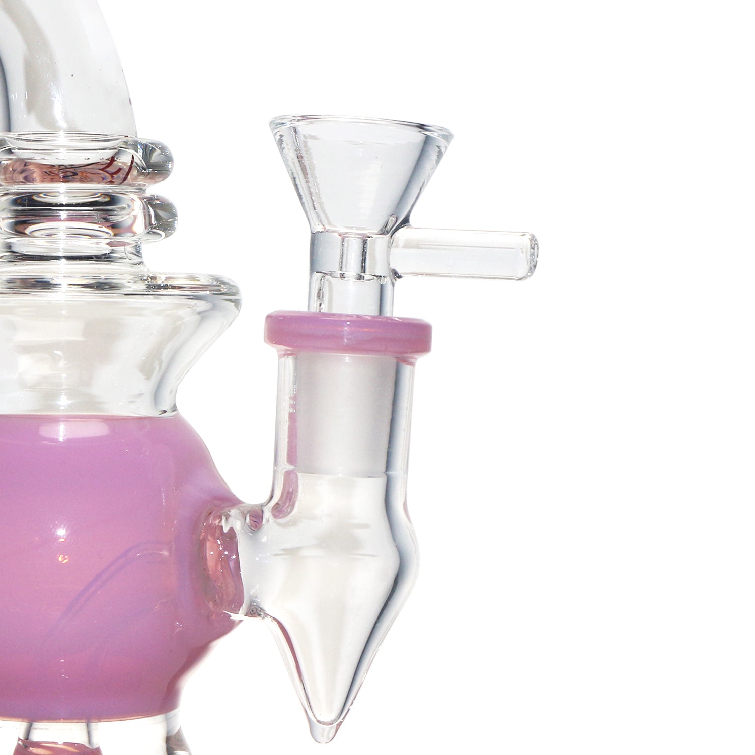 9 Clear Glass Water Dab Rig