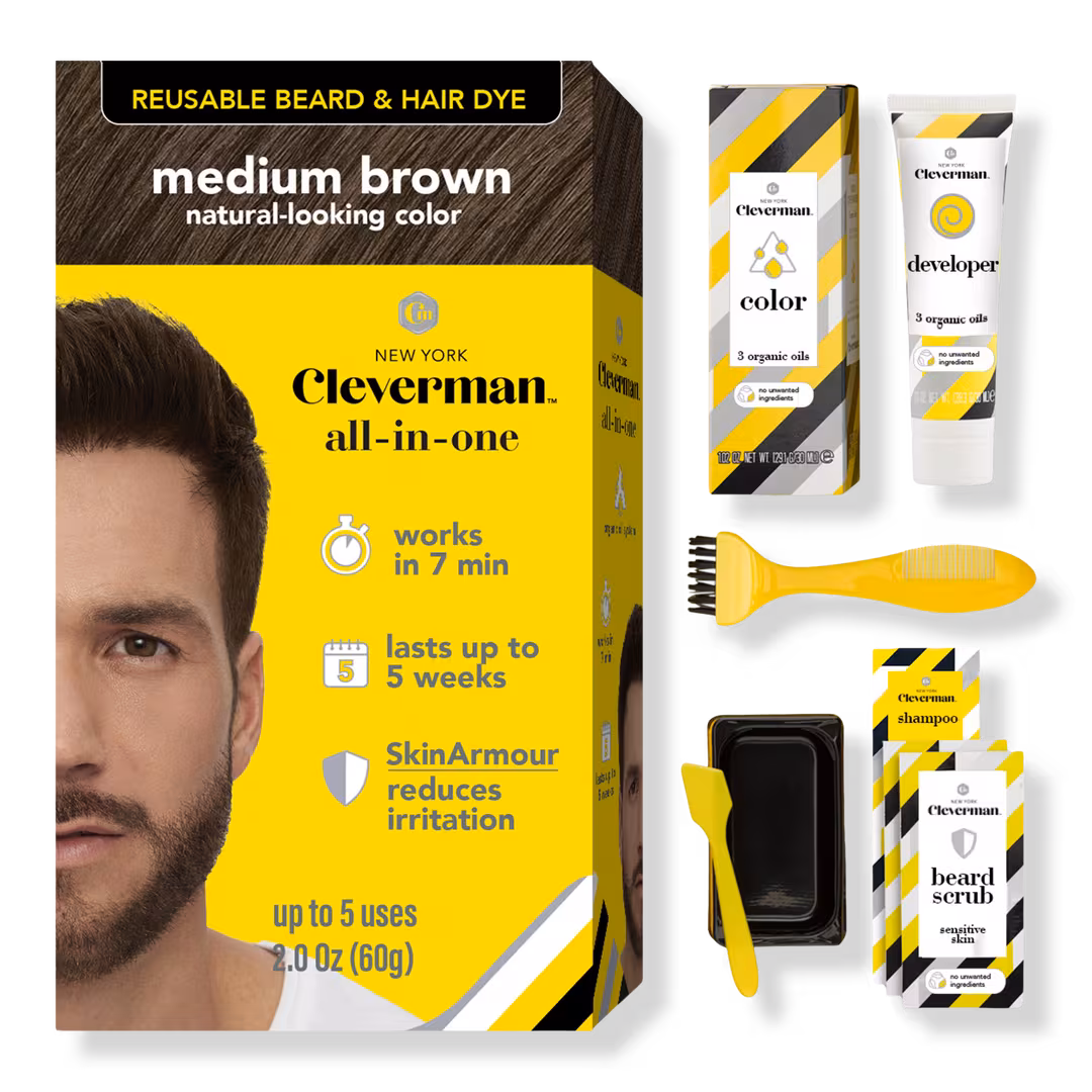 Cleverman  Reusable Beard & Hair Dye Kit
