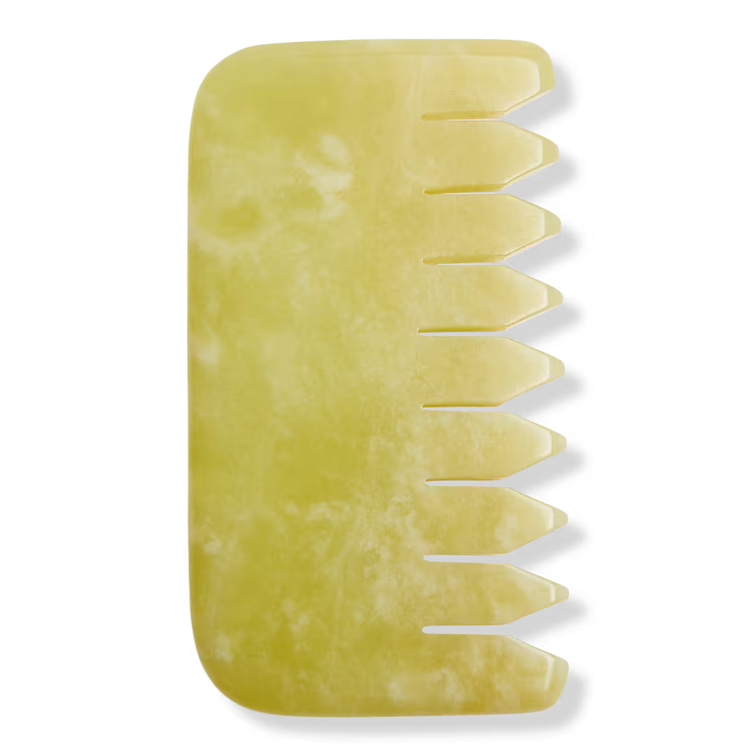 White Lotus Beauty  Genuine Crystal Comb Chemical Free Jade